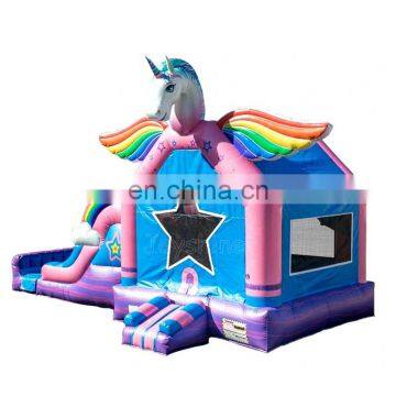 Inflatable Pink Unicorn Bounce House Water Slide Commercial Bouncy Castle Inflatable Jumping Bouncers For Sale