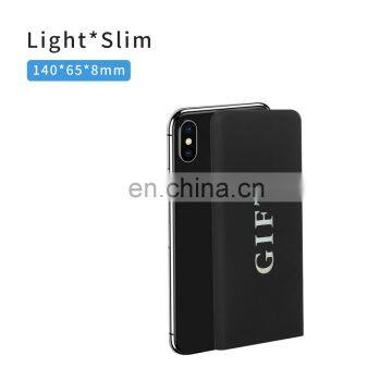 2019 New Arrivals Luminous Power Bank LED Light Up Logo Mobile Charger Power Bank