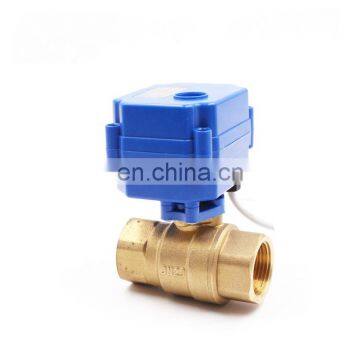 CWX-15N 1/2 DN15 electric DC12V 24V brass  ball valve without manual override