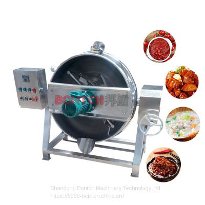 Automatic high big capacity gas heated chili sauce making industrial cooker by factory in low price
