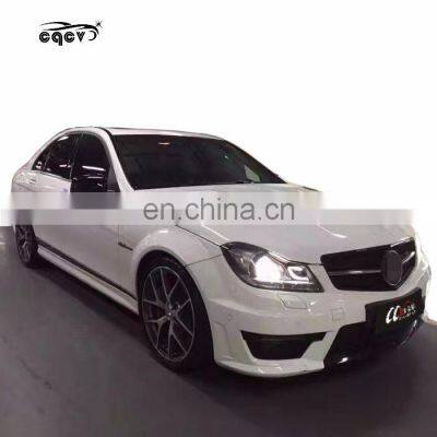 new arrival  C63 side skirts body kit for Mercedes benz C W204 bumper