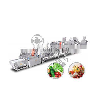 Full Automatic Carrot Cabbage Vortex Washing Drying Machine Processing Line Industrial Use Factory Price