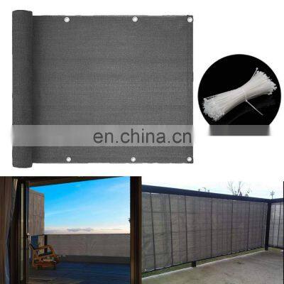 Balcony Screening Privacy Protector Sunshade UV-protection Weather Resistant HDPE Fabric Fence Cover