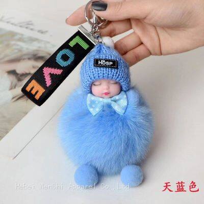 88Backpack pendant Sleep doll Car keychain Cute keychain wholesale plush pendant