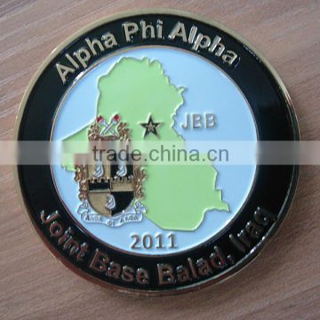 2016 Double Side JBB Iraq Map Alpha Phi Alpha Souvenir Coin
