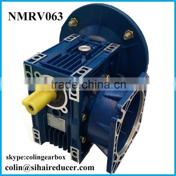 NMRV063 aluminum reducer input output flange, electric gearmotor