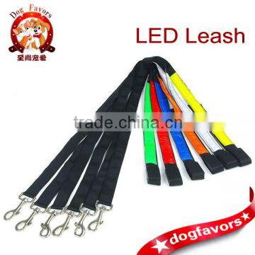 BQ013 NEW LED Dog Puppy Leash Pet Leash 6 Color Safety Light