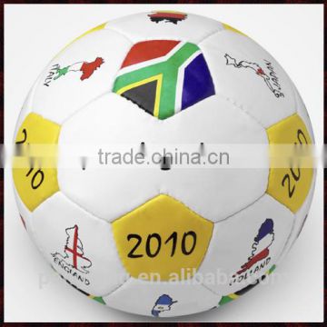 Hand Stitched Match Soccer Ball With Customized Logo Printed