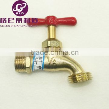 GLD factory brass bibcock manufacturing brass faucet or cooper water tap for garden washing room                        
                                                Quality Choice