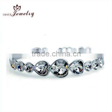 Hot Selling Fashion Crystal Silver Bracelet