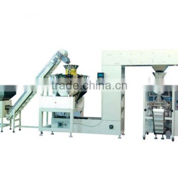 Automatic Packaging Line for granular products such as peanuts, snack chips, candy, confectionary,dried fruit,coffee beans
