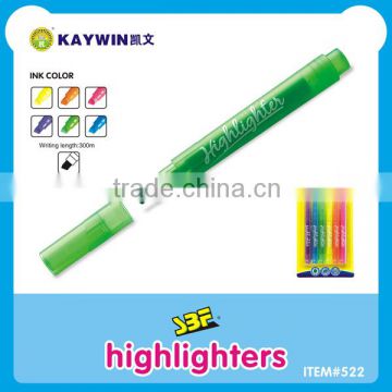 Highlighter set chisel pen tip item 522