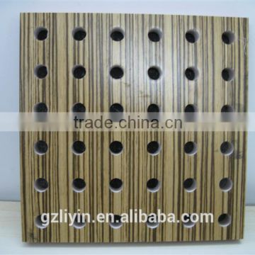fireproof wood veneer acoustical wall panels
