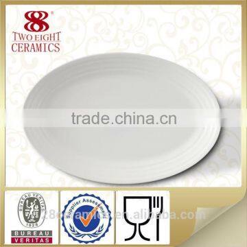 custom logo ceramic plates dishes , stoneware porcelain oval platter