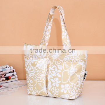 Direct Factory Manufacture Nylon Foldable Shopping Bag logo tote shopping bags with zipper