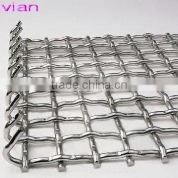 Crimpled square wire mesh