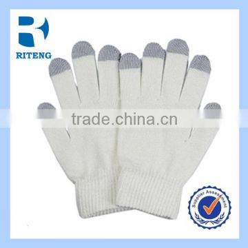 fashion grey touch screen knit funky glove