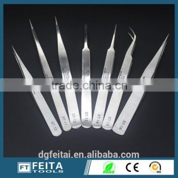 FEITA ST Stainless Steel Sharp and Curved Tip Type Eyebrow Use Tweezers Mini Hand Tools