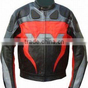 DL-1202 Leather Motorbike Racing Jacket
