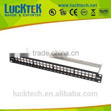 Cat.6A 24 Ports FTP Shielded Blank Patch Panel