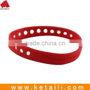silicone wristbands/silicone bands with embossed technology