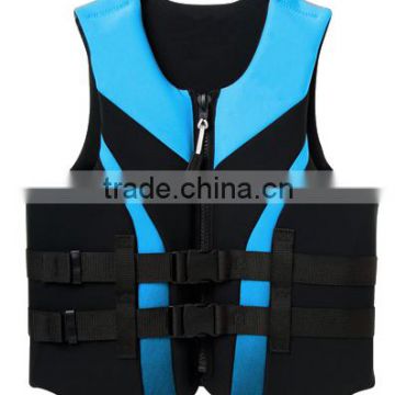 2015 newest style fashion design neoprene swimming life vest wholesale