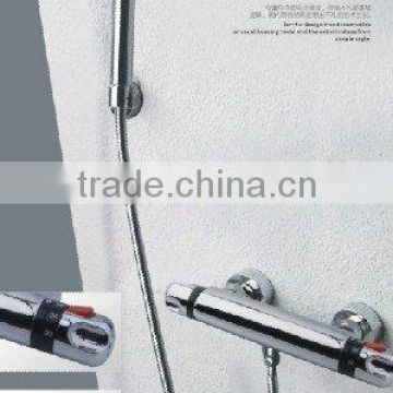 Thermostatic shower rail set