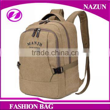 China Manufacturer Khaki Canvas Travel Bag Outdoor Backpack trendy canvas backpacks for men women