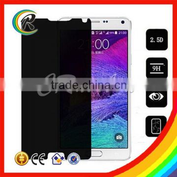 Cheap screen film privacy glass for samsung galaxy note 4 glass protector