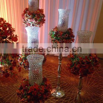 New Products wrought iron lantern candle holder wedding candelabra for table top chandelier centerpieces