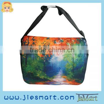 JSMART LUCY Canvas messenger bag custom made sublimation printing photo bag