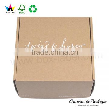 Raw Material Sushi Brown Kraft Corrugated Paper Box