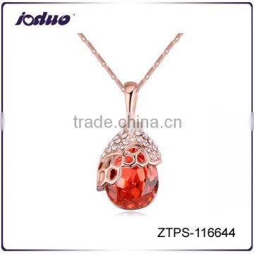 2016 New Design Hollow Out Water Drop Crystal Necklaces
