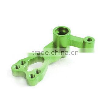 CNC precision machined aluminum parts anodized in green color