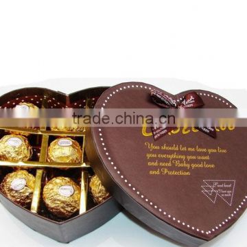 Newest design for heart shaped handmade chocolate gift box