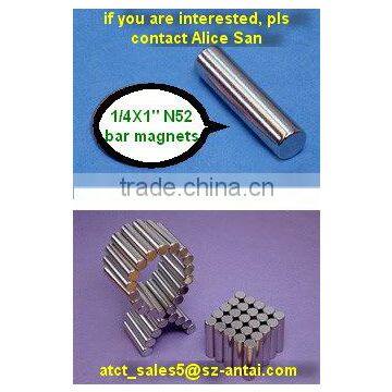 Bar magnet 6.35X25.4mm,uses of bar magnet