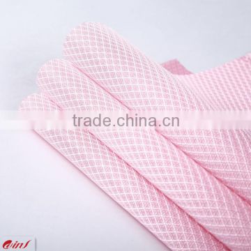 Small plaid polyester fabric/pvc coated polyester fabric/ luggage polyester
