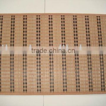 light brown vertical prism bamboo carpet