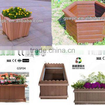 WPC decking outdoor waterproof composite wood flower box