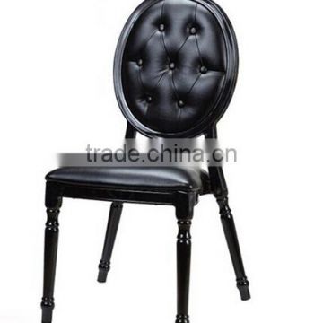 Black oval back louis banquet chair LQ-B999B