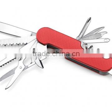 Multi toolS folding pocket knife, flashlight,compass with gift box