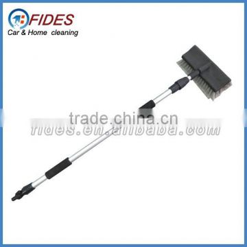 water flow through telescopic handle cleaning brush for cars wash
