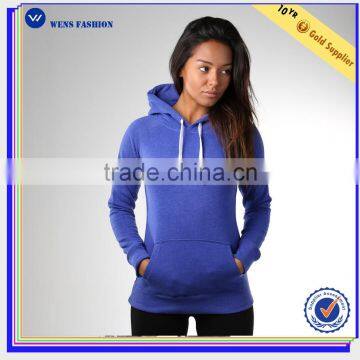 China 2017cotton lined hood kangaroo pocket gym women hoodie