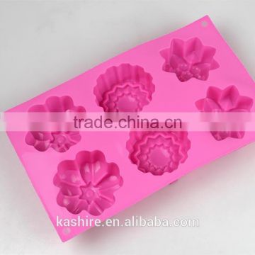 Wholesale different flowers shape Food Grade silicone Cake Mould With Cheap Price