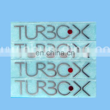 customized metal electroforming nickle stickers