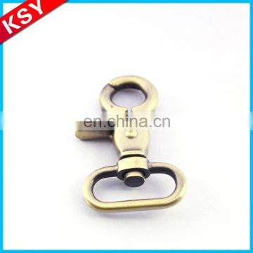 Key Ring Swivel Carabiner Hook Metal Alloy Handbag Black Snap Hook