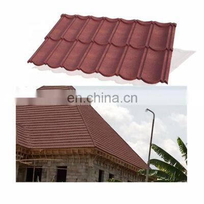 Aluminized Zinc Black Stone Coated Metal Roofing Tile for Roofing Sheet Price