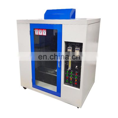 Horizontal Vertical Burning Combustion Flame Test Chamber Flammability Tester For Plastic