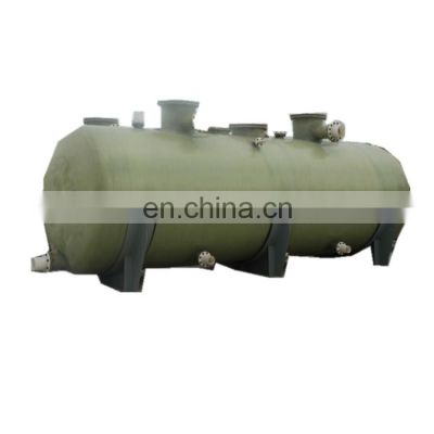 FRP GRP Horizontal Storage Tank for chemicals