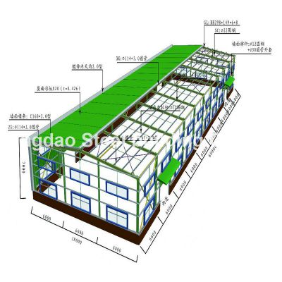 Steel House Material Construction Prefab/Prefabricated Steel Structure Warehouse Buildings